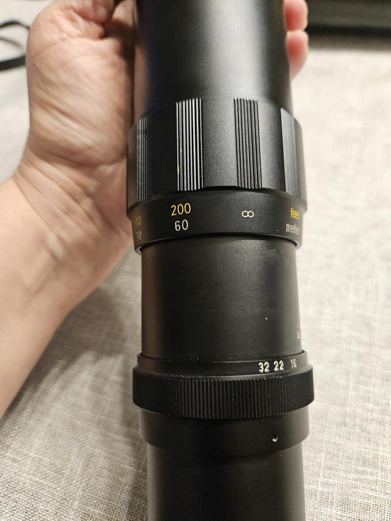 Soligor F = 400mm 1:8 Lens with case immagine 5