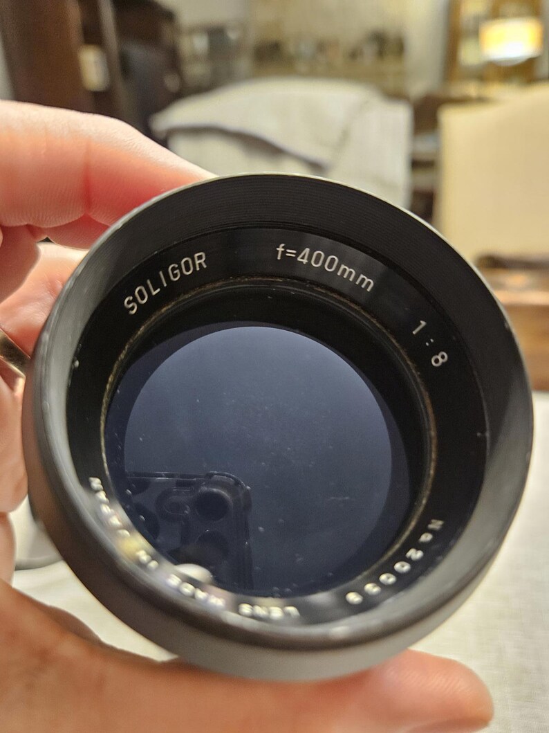 Soligor F = 400mm 1:8 Lens with case immagine 2