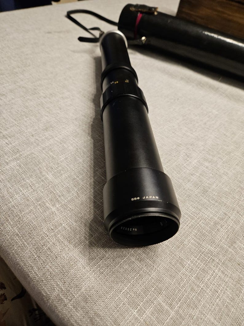 Soligor F = 400mm 1:8 Lens with case immagine 9
