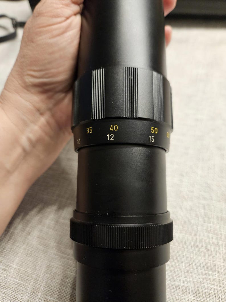 Soligor F = 400mm 1:8 Lens with case immagine 7