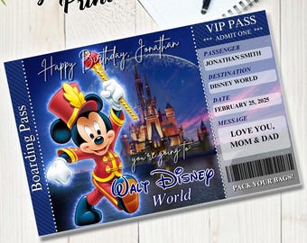 Disney Theme Park Tickets Surprise, My surprise trip to Disneyland, Disneyworld, Florida, Disney Ticket Trip, You're Going Disney
