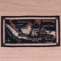 Indonesian Map in Batik Cloth