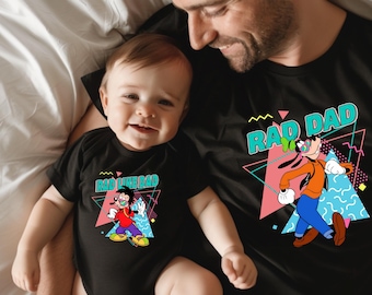 Disney Goofy And Max Goofy Shirt, Rad Dad And Rad Like Dad Sweatshirt, Disney Dad And Son Shirt, Disneyworld Fathers Day Shirt, Bodysuit d02