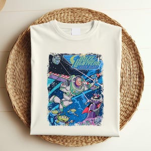 Vintage Buzz Lightyear Laser Blast Shirt, Buzz Lightyear Shirt, Toy Story Shirt, Disneyland Shirts, Disney Pixar Shirt, Disney Kids Tee 447 image 5