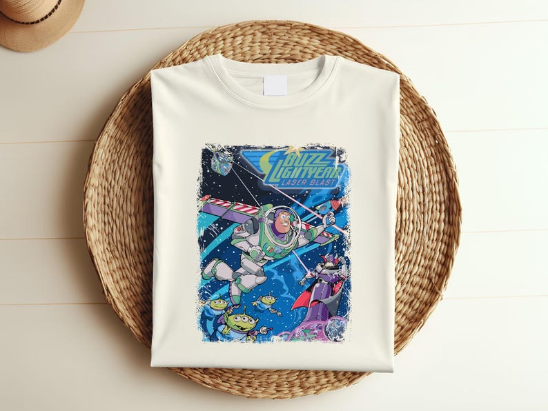Vintage Buzz Lightyear Laser Blast Shirt, Buzz Lightyear Shirt, Toy Story Shirt, Disneyland Shirts, Disney Pixar Shirt, Disney Kids Tee 447 image 5