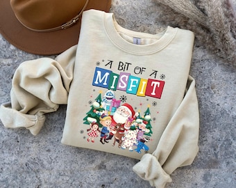 Misfit Toys Christmas Shirt, A Bit Of A Misfit Shirt, Holiday Gift Shirt, Cozy Xmas Tee, Christmas Movie Shirt, Christmas Sweatshirt, 307