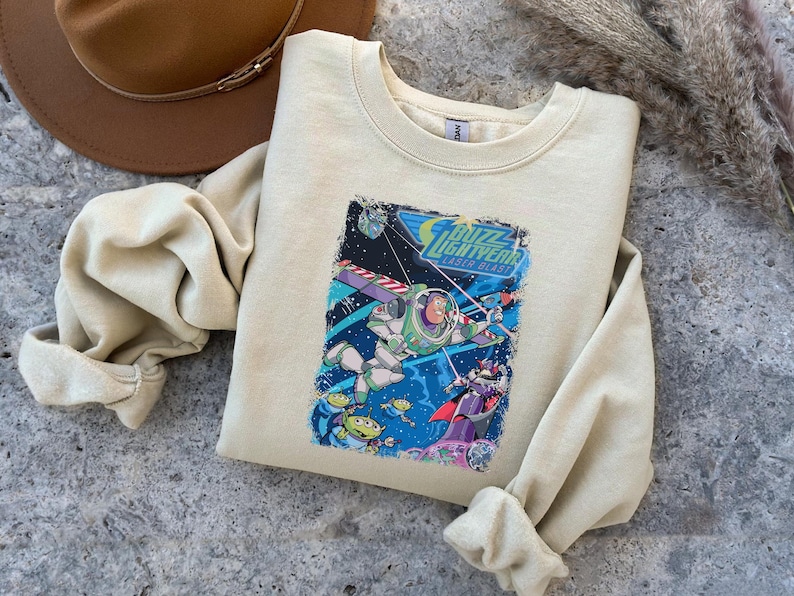 Vintage Buzz Lightyear Laser Blast Shirt, Buzz Lightyear Shirt, Toy Story Shirt, Disneyland Shirts, Disney Pixar Shirt, Disney Kids Tee 447 image 2