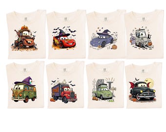 Comfort Colors® Disney Cars Halloween Shirt, Pixar Lightning McQueen Shirt, Cars Sally Shirt, Disney Family Shirt, Pixar Mater Shirt, a174