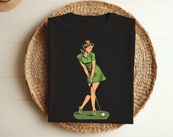 Women Golf T-shirt, Funny Golf Lover Shirt, Gift for Women, Golf Season Sweater, Golf Wives Social Club, Retro Golf Shirt, Weekend Tee T665