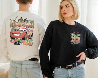 Retro Disney Cars Radiator Springs Christmas Shirt, Cars Lightning Mcqueen Christmas Shirt, Disney Christmas Family, Christmas Gift, a161
