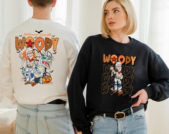 Disney Spooky Vibes Toy Story Woody Shirt, Disney Woody Custom Name Halloween Sweatshirt, Mummy Toy Story Woody Tee, Spooky Season, a183