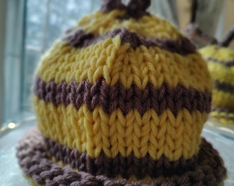 Baby Bee Knit Hat