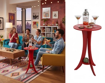 Modern Cocktail Table Plywood  CNC Cut File: DIY Project (Digital Download)