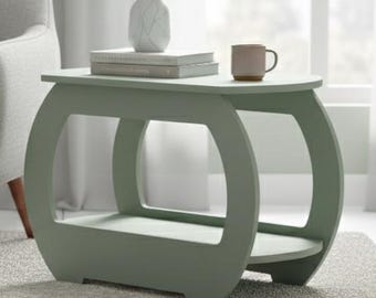 Archivos DXF de mesa auxiliar de contrachapado / Mesa auxiliar escandinava (Descarga digital)