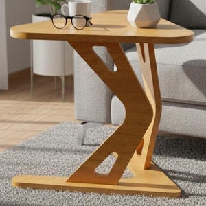 Side Table Delta Shaped, CNC DXF Files,  18mm (23/32in) Plywood  (Digital Download)