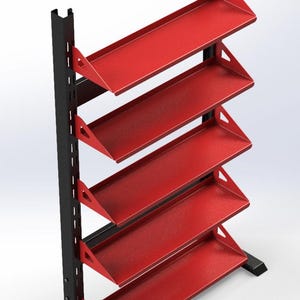 Estante metálico de altura regulable (descarga digital, archivos DXF)