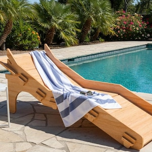 Plywood Sun Lounge,  CNC Router Cutting Dxf Files, (Digital Download)