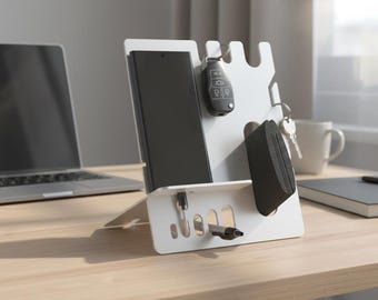 Metal Phone Stand, Charging Dock: Cnc Laser Plasma Cut DXF Files (Digital Download)