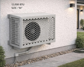 Air Conditioner Cover, (Size M - 12 000 Btu) Laser Cut DXF Files (Digital Download)