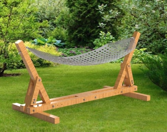 Plans de support de hamac en bois bricolage | Support pour hamac réglable, support pour hamac personnalisable, - (de 8 à 10,5 pieds de long) (244 cm à 320 cm)