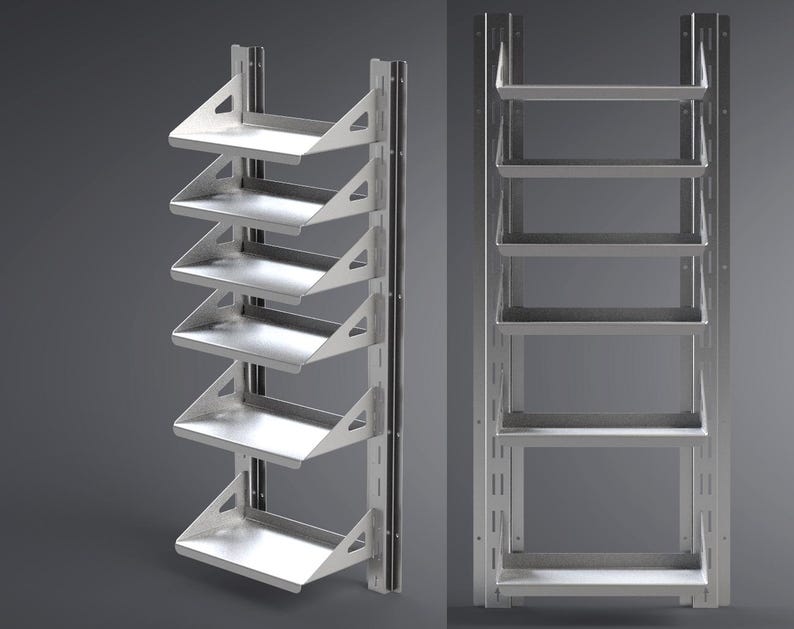 Metal Shelving Rails Sheet Metal Shelving: Modular Wall-mounted Storage, Laser , Plasma Cut ...