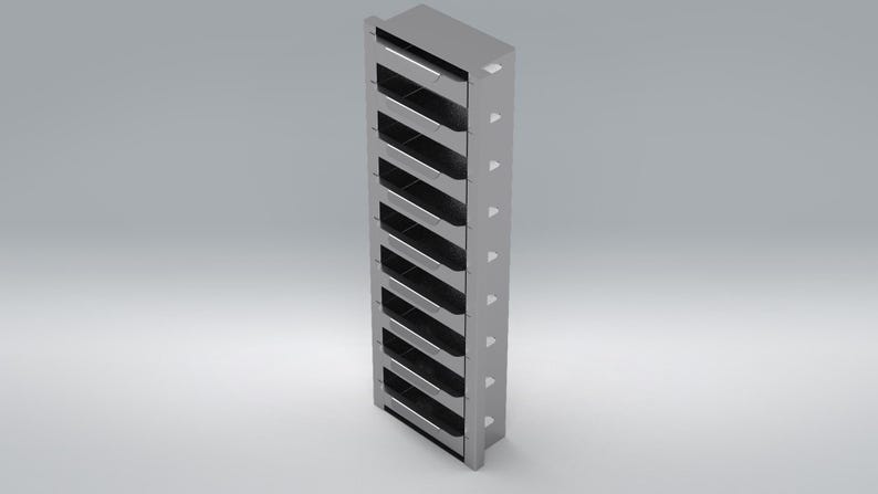 Wall Rack Dxf File Metal Bin Rack, Wall-mounted Organizer, Storage ,laser Plasma Cut DXF ...