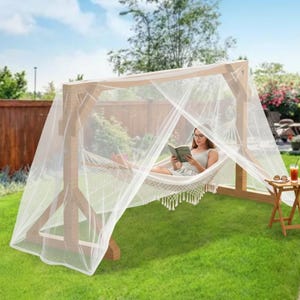 Planos de soportes de madera para hamacas / Estructura para hamacas (Descarga instantánea)