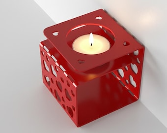 Metal Tealight Candle Holder, Valentine’s Day Gift – (Digital Donwload)