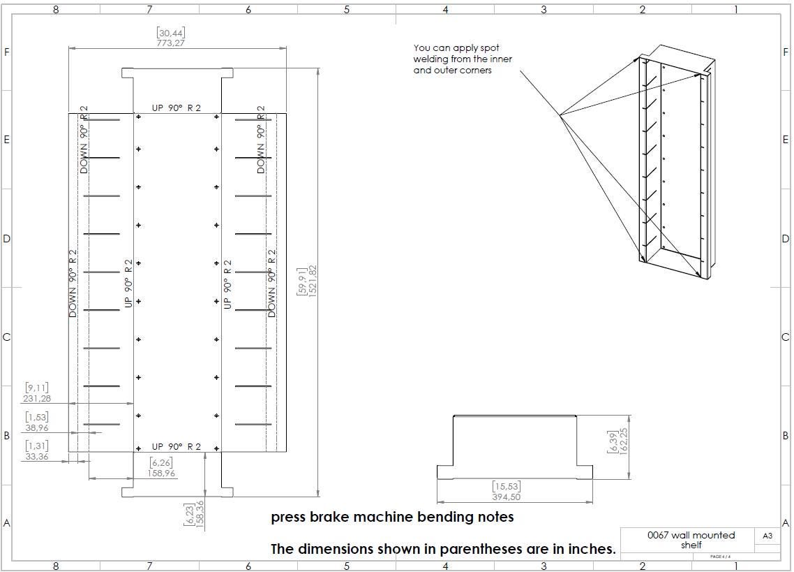 Metal Bin Rack, Wall-mounted Organizer, Storage ,laser Plasma Cut DXF ...