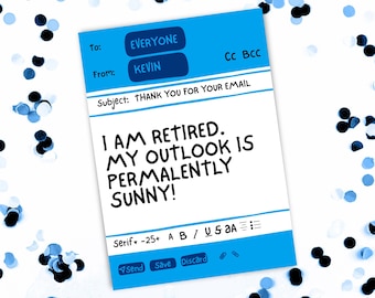 Lustige senden off Mitarbeiter Ruhestand Karte E-Mail Büro lustige Mitarbeiter Wertschätzung Karte Canva anpassbare Instant Download