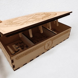 Knooppunt - elastiekspel - houten bordspel – lasergesneden bestanden (SVG, PNG, LightBurn) – DIY houten spel, digitale download lasergesneden bordspel afbeelding 3