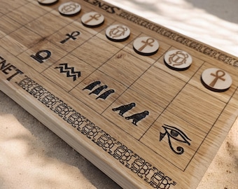 Senet Board Game SVG PNG Files | Ancient Egyptian Game Laser Cut Template