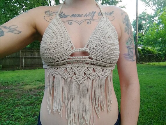 macrame bralette