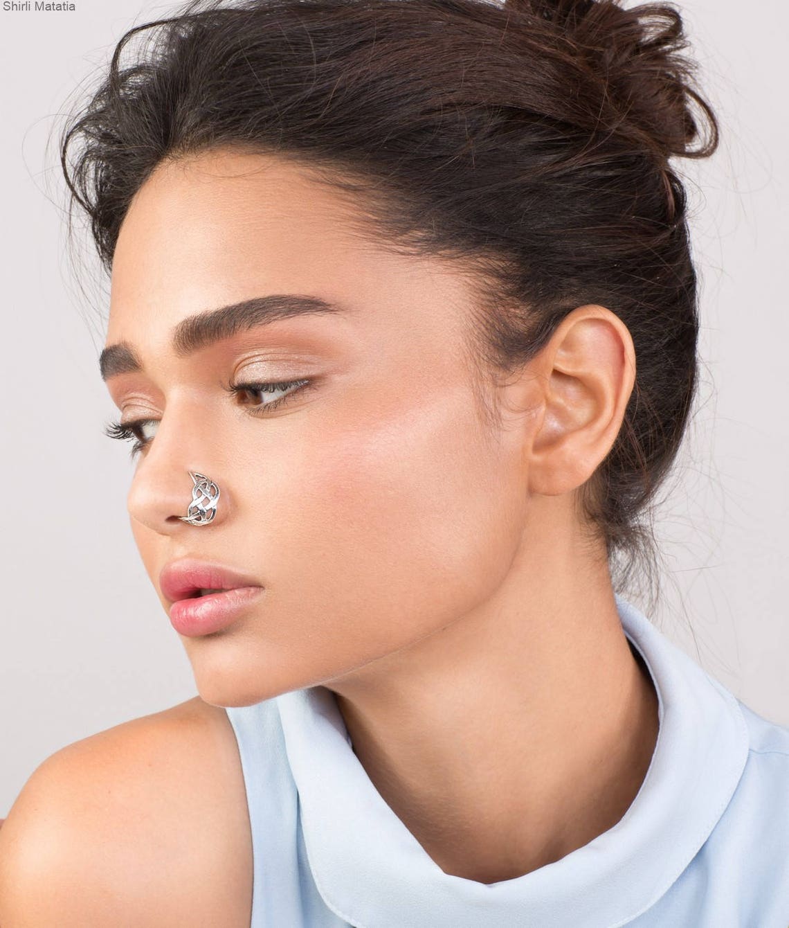 Celtic Fake Nose Ring Faux Nose Ring Fake Nose Hoop Nose Etsy