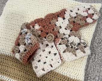 Baby Crochet Cardigan Pattern — Easy Hexagon Sweater PDF for Newborn to Toddler