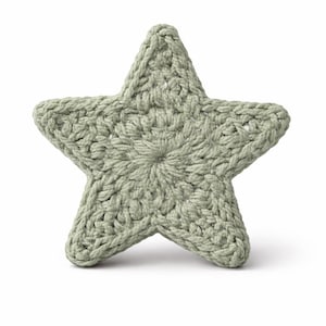 Patrón de estrella de ganchillo fácil — Adorno de aplique para principiantes - Regalo (Descarga en PDF)