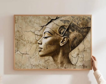African Art, African Queen, Boho, Wall Decor, Modern,  (Digital Download)