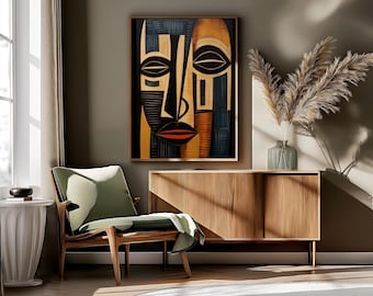 African Wall Art, Modern Afrocentric Print
