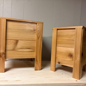 Handmade Cedar Planter Box | Outdoor Wooden Flower Pot | Sealed Cedar Planters | 2 Sizes Available