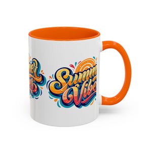 Summer Vibes Coffee Mug - Fun Drinkware, Gift for Coffee Lovers, Beach Decor, Colorful Mug, Summer Party Essentials
