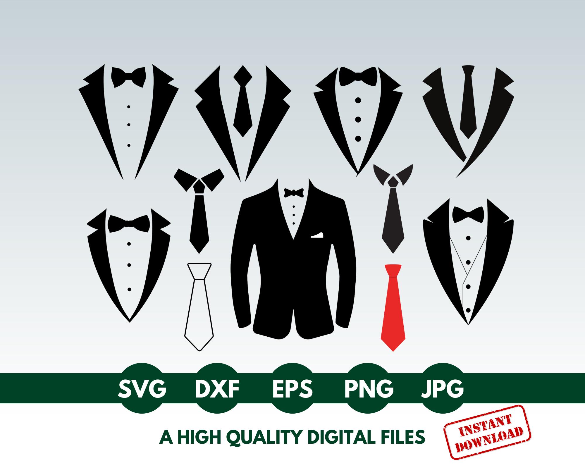 Esmoquin vector svg - Etsy México, image size:2000x1600