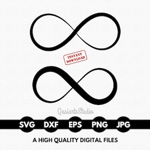 Infinity Sign Svg, Infinity Loop Svg, Infinity Silhouette, Infinity Symbol Vector, Infinity Clipart, Infinity Png, Eps - Instant Download