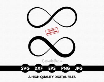 Infinity Sign Svg, Infinity Loop Svg, Infinity Silhouette, Infinity Symbol Vector, Infinity Clipart, Infinity Png, Eps - Instant Download