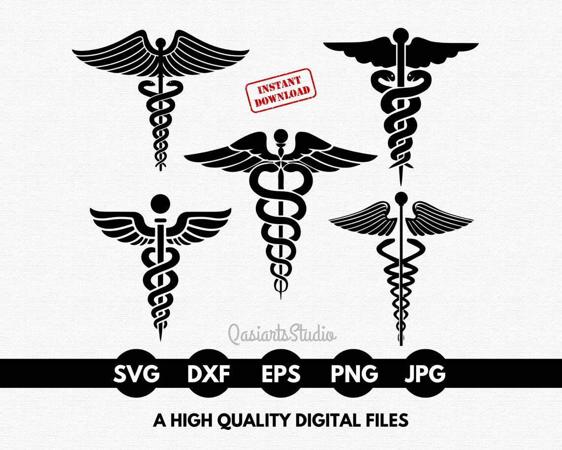 Medical Symbol SVG Bundle, Caduceus Symbol Svg, Star of Life Svg ...