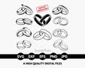 Marriage Rings SVG Bundle, Wedding Rings Svg, Engagement Ring Svg Vector Files, Clipart, Silhouette, Cricut, Png, Eps - Digital Download
