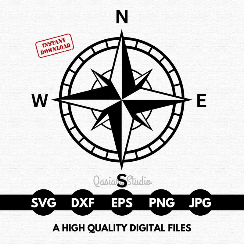 Compass Svg - Etsy