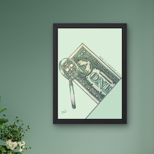 Stampabile 10-PEZZI Money Art DIGITAL Wall Art (50 stampe totali)