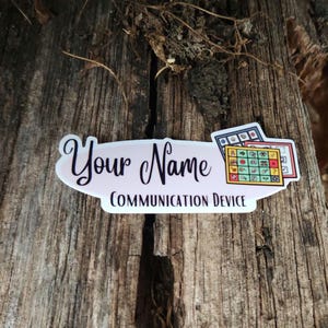AAC - Communication Device - Personal - Sticker