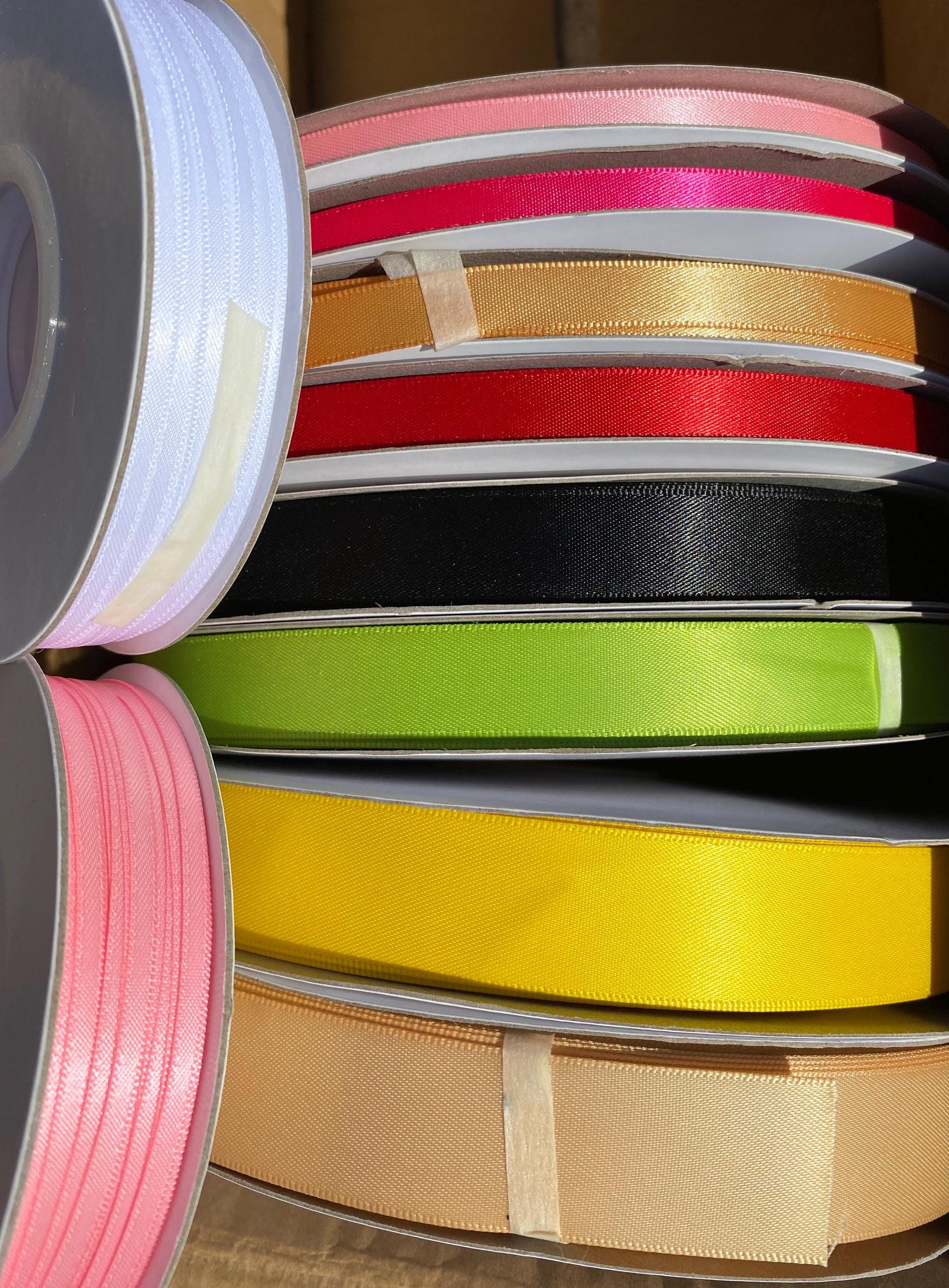 Double Faced Satin Ribbon, 1/4 Inch, 100 Yard per Roll Craft Sewing DIY ...