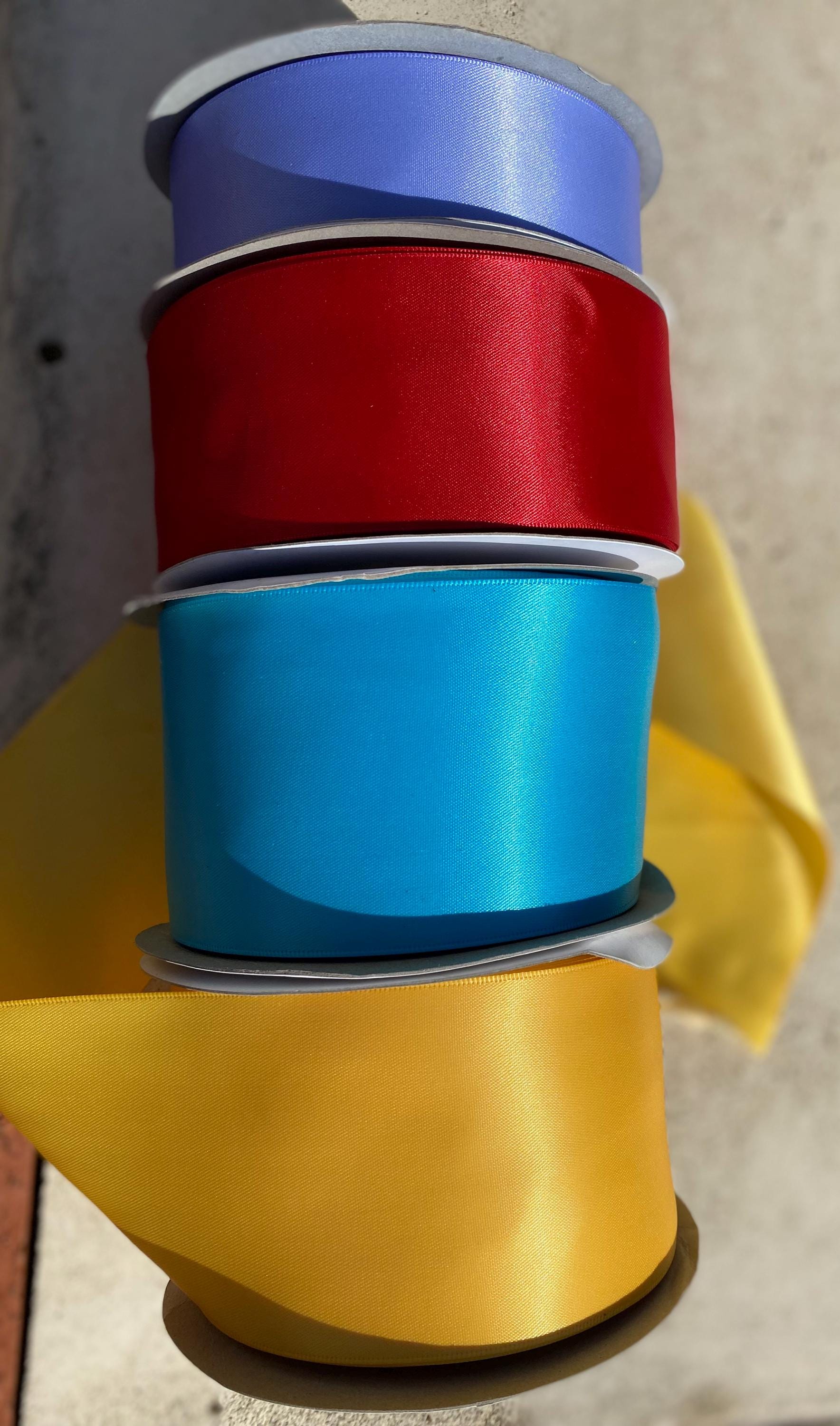 Double Faced Satin Ribbon, 1/4 Inch, 100 Yard per Roll Craft Sewing DIY ...